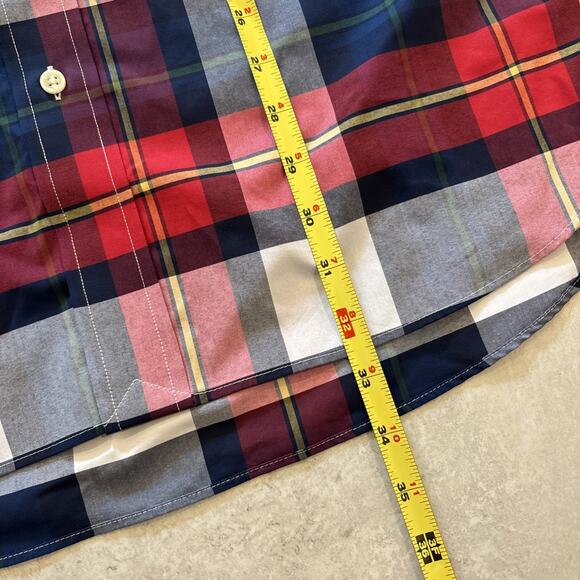 Polo Ralph Lauren Shirt Mens LT Plaid Button Down Short Sleeve Performance - Picture 8 of 9